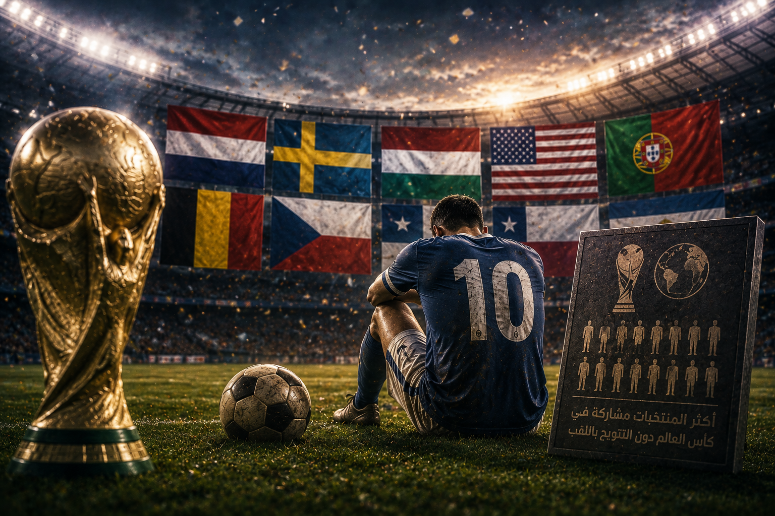 أكثر المنتخبات مشاركة في كأس العالم دون التتويج باللقب حتى 2026